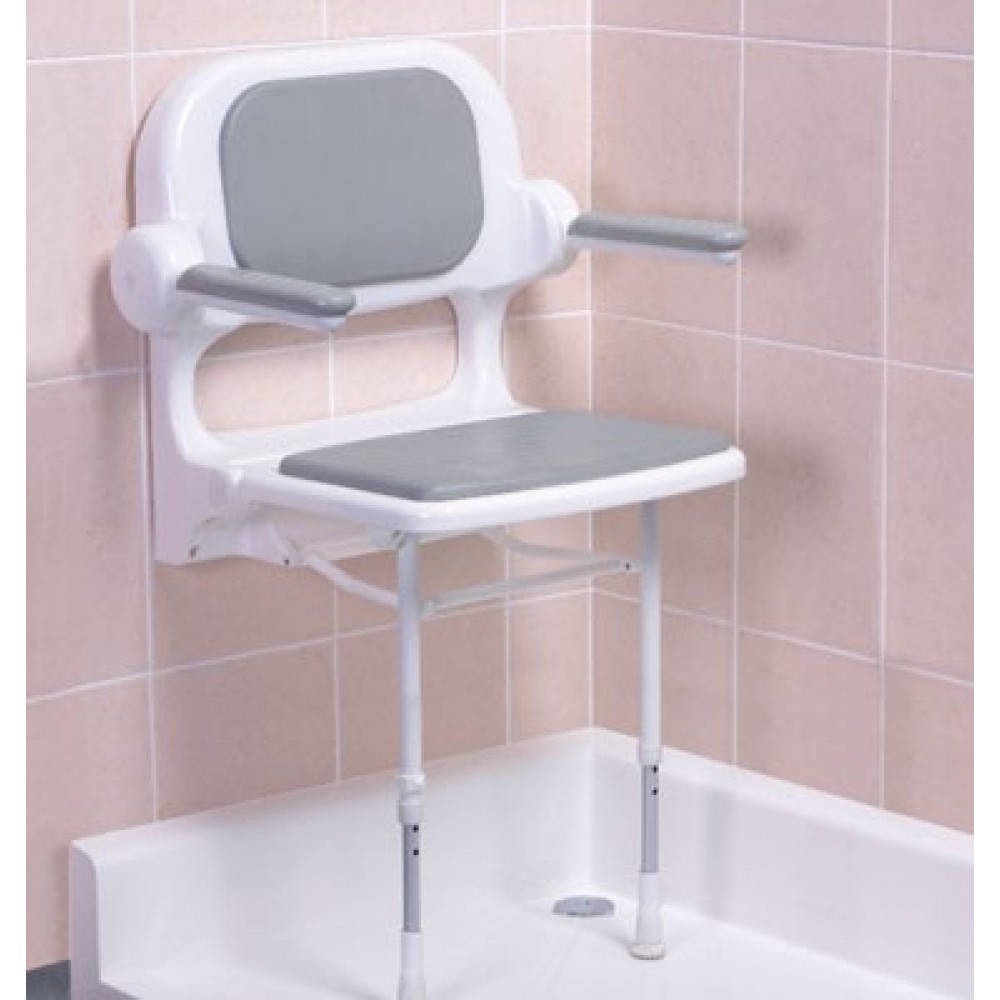 Sedile da parete - doccia e vasca - schienale e braccioli - Serie 2000