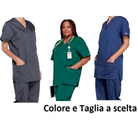 CASACCA SANITARIA UNISEX CON SCOLLO A V - CHEROKEE LINEA ORIGINALS