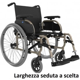 CARROZZINA LEGGERA AD AUTOSPINTA PER ANZIANI MEDILAND mod. ICON 20